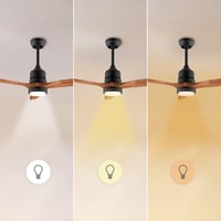 Stropni ventilator sa svjetlom Cecotec EnergySilence Aero 5230 DarkWood – 52", DC motor od 40 W, LED svjetlo, daljinski upravljač, 6 brzina, tajmer, tamno drvo 4