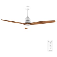 Stropný ventilátor Cecotec EnergySilence Aero 5230 White&BlackWood s osvetlením a diaľkovým ovládaním, 132 cm, 40W DC motor, LED, 6 rýchlostí, zimný/letný režim 1