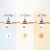 Stropný ventilátor Cecotec EnergySilence Aero 5230 WhiteWood so svetlom a diaľkovým ovládaním, 52", 40W DC motor, LED svetlo, 6 rýchlostí, zimný/letný režim 4