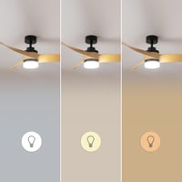 Stropný ventilátor Cecotec EnergySilence Aero 5285 LightWood so svetlom, 132 cm, 40W DC motor, 18W LED, 6 rýchlostí, diaľkové ovládanie, režim zima-leto 9