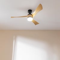 Stropný ventilátor Cecotec EnergySilence Aero 5285 LightWood so svetlom, 132 cm, 40W DC motor, 18W LED, 6 rýchlostí, diaľkové ovládanie, režim zima-leto 3