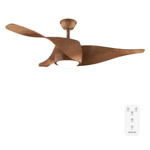 Cecotec EnergySilence Aero 5290 BlackWood stropni ventilator sa svjetiljkom, 132 cm, 40W DC motor, LED svjetlo, daljinski upravljač, programibilni timer, zimski i ljetni način rada