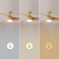 Stropný ventilátor Cecotec EnergySilence Aero 5290 LightWood so svietidlom, 132 cm, 40W DC motor, LED svetlo, diaľkové ovládanie, programovateľný časovač 4