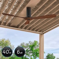 Stropni ventilator Cecotec EnergySilence Aero 5500 Black Aqua Connected s daljinskim upravljačem i WiFi vezom, 40 W, promjer 132 cm, IP44, 6 brzina 3