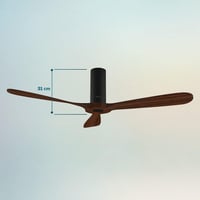 Stropni ventilator Cecotec EnergySilence Aero 5500 Black Aqua Connected s daljinskim upravljačem i WiFi vezom, 40 W, promjer 132 cm, IP44, 6 brzina 7