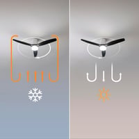 Cecotec EnergySilence Aero 5600 Aqua GoldDarkWood Connected mennyezeti ventilátor lámpával, 132 cm, 40 W, LED 20 W, 3 lapát, 6 sebesség, Wi- 9