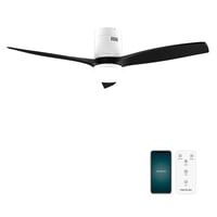 Cecotec EnergySilence Aero 5600 Aqua GoldDarkWood Connected mennyezeti ventilátor lámpával, 132 cm, 40 W, LED 20 W, 3 lapát, 6 sebesség, Wi- 1
