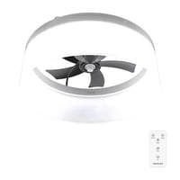 Stropný ventilátor so svetlom Cecotec EnergySilence LampAero 650 White Design, jednosmerný motor, 20 W, 45 W LED, priemer 43 cm, 5 lopatiek, 6 rýchlostí, t 1