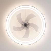 Stropný ventilátor so svetlom Cecotec EnergySilence LampAero 650 White Design, jednosmerný motor, 20 W, 45 W LED, priemer 43 cm, 5 lopatiek, 6 rýchlostí, t 4