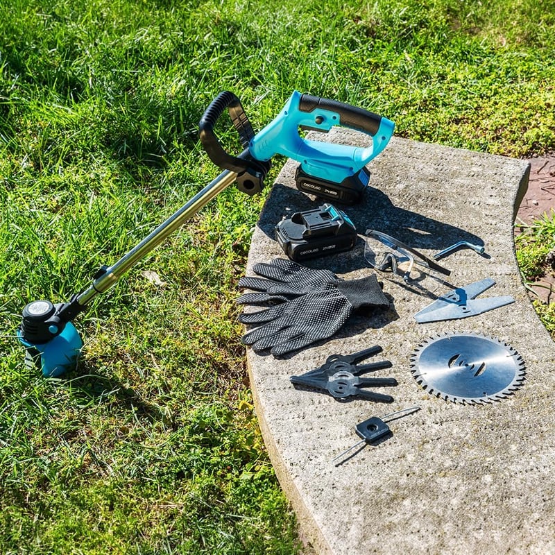 Cecotec Freemove FastCut 4000 650W akkumulátoros fűnyíró 2 akkuval, forgófejes, teleszkópos