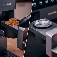 Cecotec Freestyle Grind & Latte aparat za kavu na kapsule, 1400 W, 20 bara, spremnik za vodu 1,6 L, konusni mlinac za kavu, zaslon osjetljiv na dodir, automatsko čišćenje 3