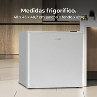 Minifrigider Cecotec GrandCooler 20000 L SilentCompress, 46L, 48,7x48 cm, Consum Redus, Ușă Reversibilă, Răcire Ciclică, Alb, Clasa Energetică E 7