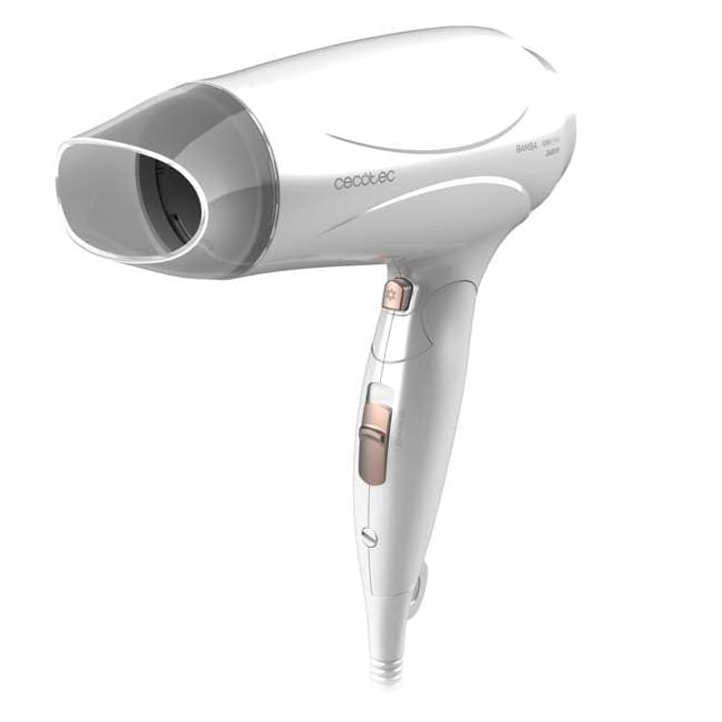 Cecotec Ionicare Travelwhite 2400W Összecsukható Hajszárító Ionizáló Funkcióval - White, 2400 W