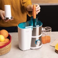 Cecotec Juice&Fresh 400 Titanium fehér kompakt mixer 400W fekete titánium koronggal 6