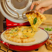 Cecotec Mamma Mía Window elektromos pizzasütő grill 1200W, 400°C, 15 perces időzítő, termosztát, kősütés, felső-alsó fűtőszál, betekintő ablak 4