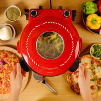 Cecotec Mamma Mía Window elektromos pizzasütő grill 1200W, 400°C, 15 perces időzítő, termosztát, kősütés, felső-alsó fűtőszál, betekintő ablak 9