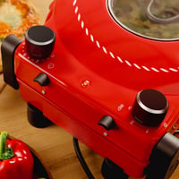 Cecotec Mamma Mía Window elektromos pizzasütő grill 1200W, 400°C, 15 perces időzítő, termosztát, kősütés, felső-alsó fűtőszál, betekintő ablak 8