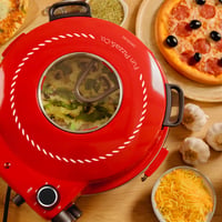 Cecotec Mamma Mía Window elektromos pizzasütő grill 1200W, 400°C, 15 perces időzítő, termosztát, kősütés, felső-alsó fűtőszál, betekintő ablak 10