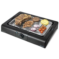 Grătar electric de masă Cecotec PerfectSteak 4200 Way, 2400W, Grătar din oțel inoxidabil, 3 trepte de temperatură și reglare pe înălțime, Negru 1