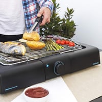 Grătar electric de masă Cecotec PerfectSteak 4200 Way, 2400W, Grătar din oțel inoxidabil, 3 trepte de temperatură și reglare pe înălțime, Negru 4