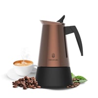 Cecotec Piccolina moka kafetijera, 400 ml, brončana, za 4 šalice, od nehrđajućeg čelika 2