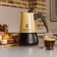 Cecotec Piccolina 600 Moka Kávéfőző 300ml Bézs Rozsdamentes Acél 6 Csészéhez 2