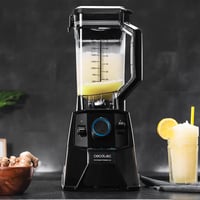 Cecotec Power Black Titanium 2000 Pro turmixgép – 2000 W, 8 keverőpenge, fekete titán bevonat, 3 program, BPA-mentes, négyszögletes kancsó 7