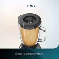 Blender de masă Cecotec Power Black Titanium 2200MAX Smooth – 2200 W, 6 lame din oțel inoxidabil, funcție de zdrobire a gheții, funcții Turbo și Smoothie, AutoClean 3