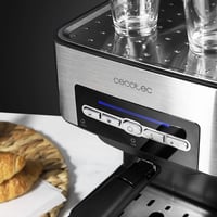 Pákový kávovar Cecotec Power Espresso 20 Matic – 850 W, 20 bar, 1,5 l, dvojitá výpusť, naparovacia dýza, nehrdzavejúca oceľ, čierno-strieborný 5