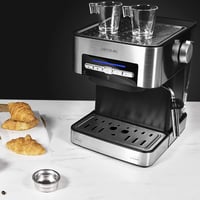 Pákový kávovar Cecotec Power Espresso 20 Matic – 850 W, 20 bar, 1,5 l, dvojitá výpusť, naparovacia dýza, nehrdzavejúca oceľ, čierno-strieborný 3