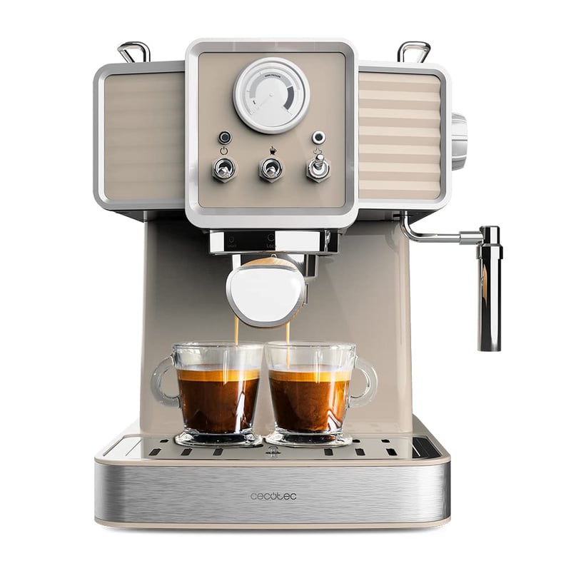 Espressor Cecotec Power Espresso 20 Tradizionale - bej deschis - 1,5 l