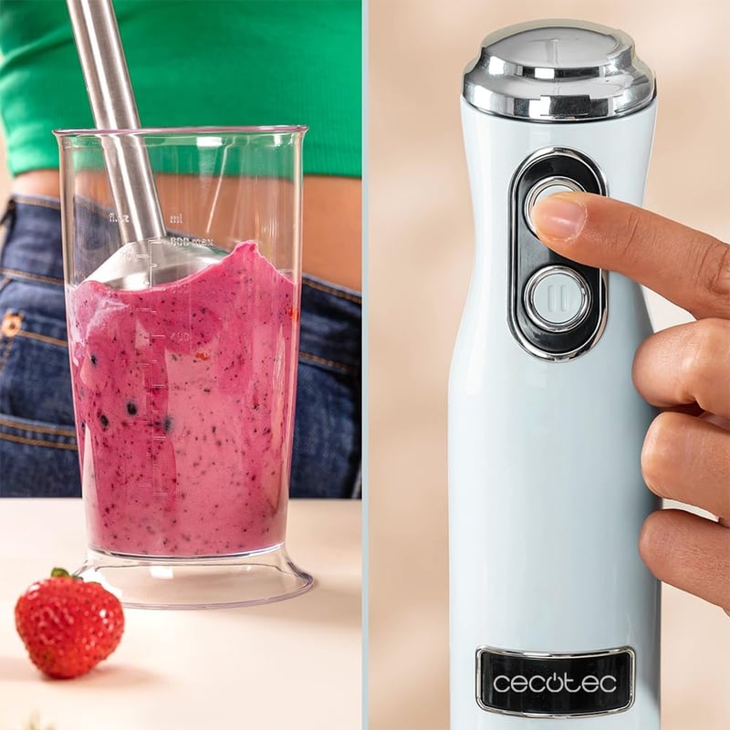 Cecotec Power RetroBlue 1200MAX kézi turmixgép 1200W CrossBlades technológia