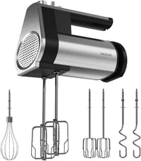 Cecotec PowerTwist 500 kézi mixer 500W, 5 fokozat + turbo, acél, 3 kiegészítő 1