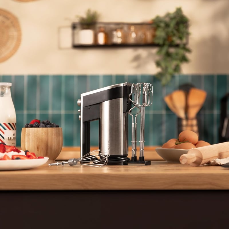 Cecotec PowerTwist 500 kézi mixer 500W, 5 fokozat + turbo, acél, 3 kiegészítő