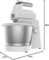 Cecotec PowerTwist 500W Konyhai Mixer 5 Fokozat Turbo Funkcióval Rozsdamentes Acél Tál 7