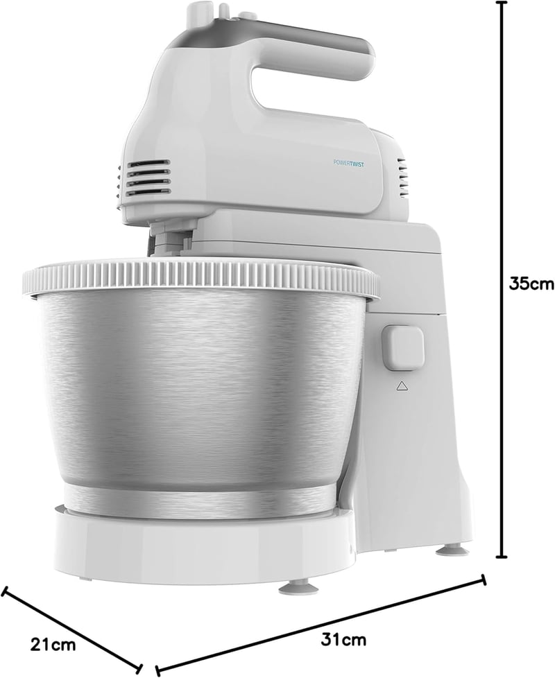 Cecotec PowerTwist 500W Konyhai Mixer 5 Fokozat Turbo Funkcióval Rozsdamentes Acél Tál