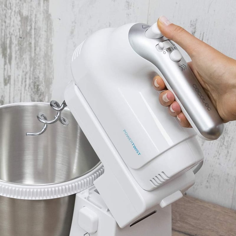 Cecotec PowerTwist 500W Konyhai Mixer 5 Fokozat Turbo Funkcióval Rozsdamentes Acél Tál
