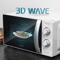 Cuptor cu microunde Cecotec ProClean 2010, 20 litri, 700 W, tehnologie 3D Wave, 6 niveluri de putere, temporizator 30 minute, alb 4