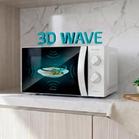 Cecotec ProClean 2010 Wave Mikrohullámú Sütő 20L 700W 3DWave Technológia 6 Teljesítményszint Leolvasztás Kompakt Design 3