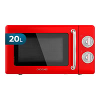 Mechanická mikrovlnná rúra Cecotec ProClean 3010 Retro, 20 l, 700 W, 6 úrovní, červená — na vrchnej časti je škrabanec (stav: viď 2. obrázok) 1