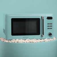 Cecotec ProClean 5110 Retro Blue mikrohullámú sütő grillel, 20 L, 700 W, 8 program, időzítő, vintage kék design 3