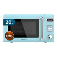 Cecotec ProClean 5110 Retro Blue mikrohullámú sütő grillel, 20 L, 700 W, 8 program, időzítő, vintage kék design 1