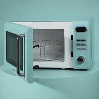 Cecotec ProClean 5110 Retro Blue mikrohullámú sütő grillel, 20 L, 700 W, 8 program, időzítő, vintage kék design 5