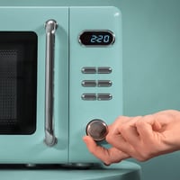 Cecotec ProClean 5110 Retro Blue mikrohullámú sütő grillel, 20 L, 700 W, 8 program, időzítő, vintage kék design 4