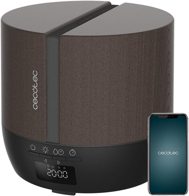 Cecotec PureAroma 550 Connected fekete aromadiffúzor 500ml LED kijelzővel Bluetooth és app vezérléssel