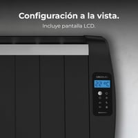 Cecotec ReadyWarm 2100 elektromos olajfűtő 10 fűtőtesttel, távirányítóval, LCD kijelzővel, 1500 W, programozható időzítő, 20 m² lefedettség, fekete 4