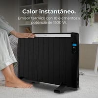 Cecotec ReadyWarm 2100 elektromos olajfűtő 10 fűtőtesttel, távirányítóval, LCD kijelzővel, 1500 W, programozható időzítő, 20 m² lefedettség, fekete 2