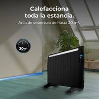 Cecotec ReadyWarm 2100 elektromos olajfűtő 10 fűtőtesttel, távirányítóval, LCD kijelzővel, 1500 W, programozható időzítő, 20 m² lefedettség, fekete 3