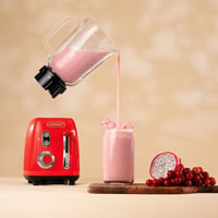 Cecotec Retro Stand Mixer 1200W Piros Konyhai Mixer 2 Sebességgel és Titanium Késsel 4