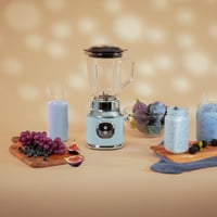 Cecotec RetroTwist kék retro konyhai mixer 800W, 4 pengés kés, 1L kancsó 2